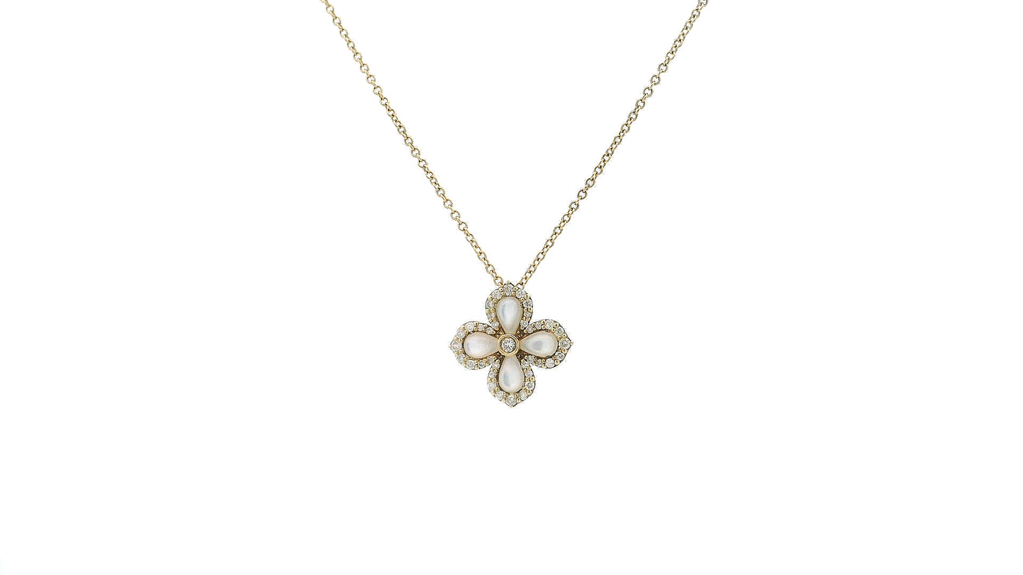 Elegant Gold Pendant with Gemstone Accents