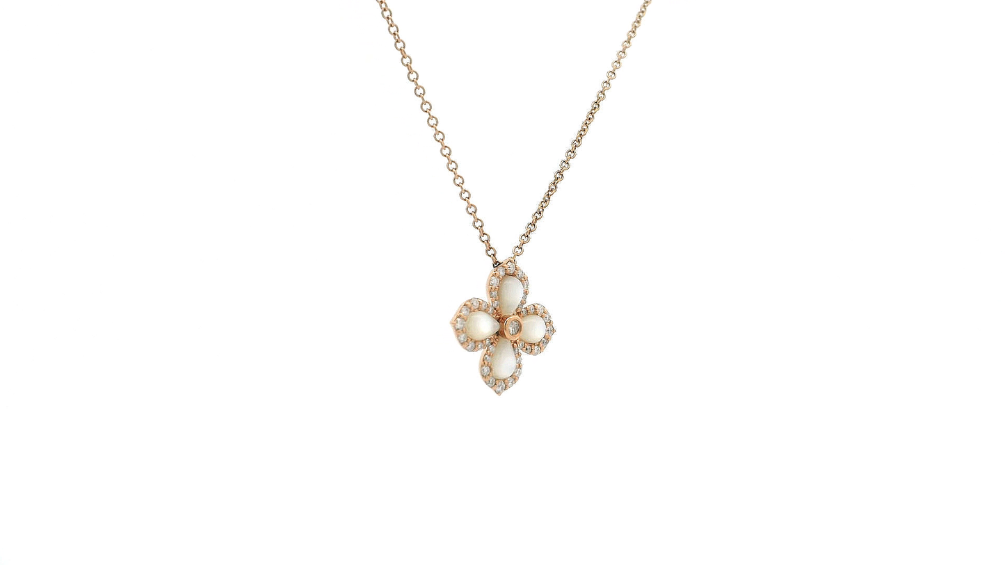 Elegant Gold Pendant with Gemstone Accents