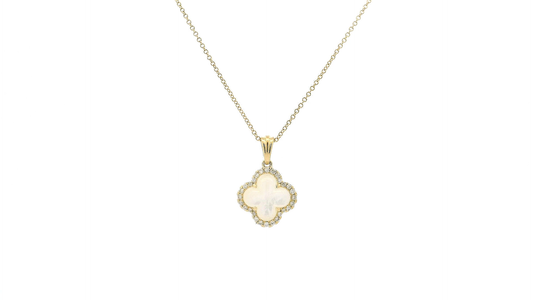 Elegant Gold Pendant with Gemstone
