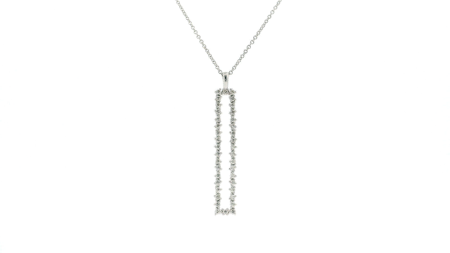 Elegant Gold Pendant with Diamond Accents