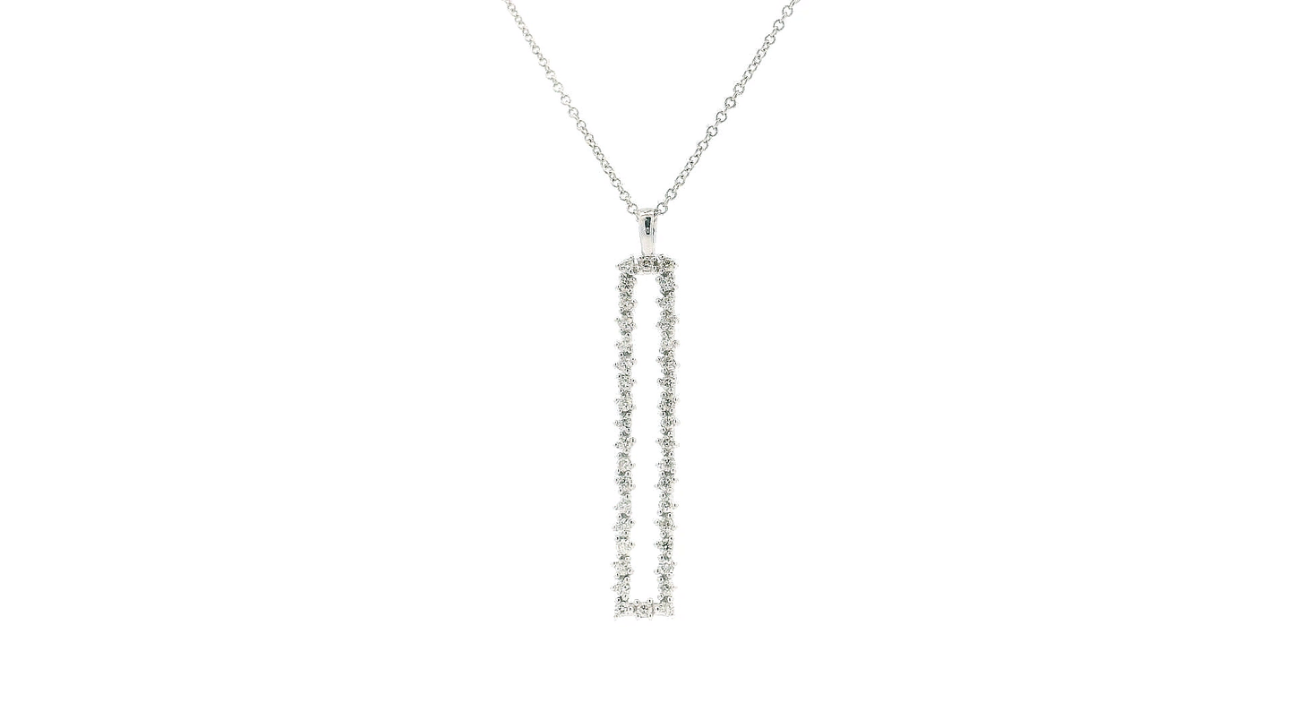 Elegant Gold Pendant with Diamond Accents