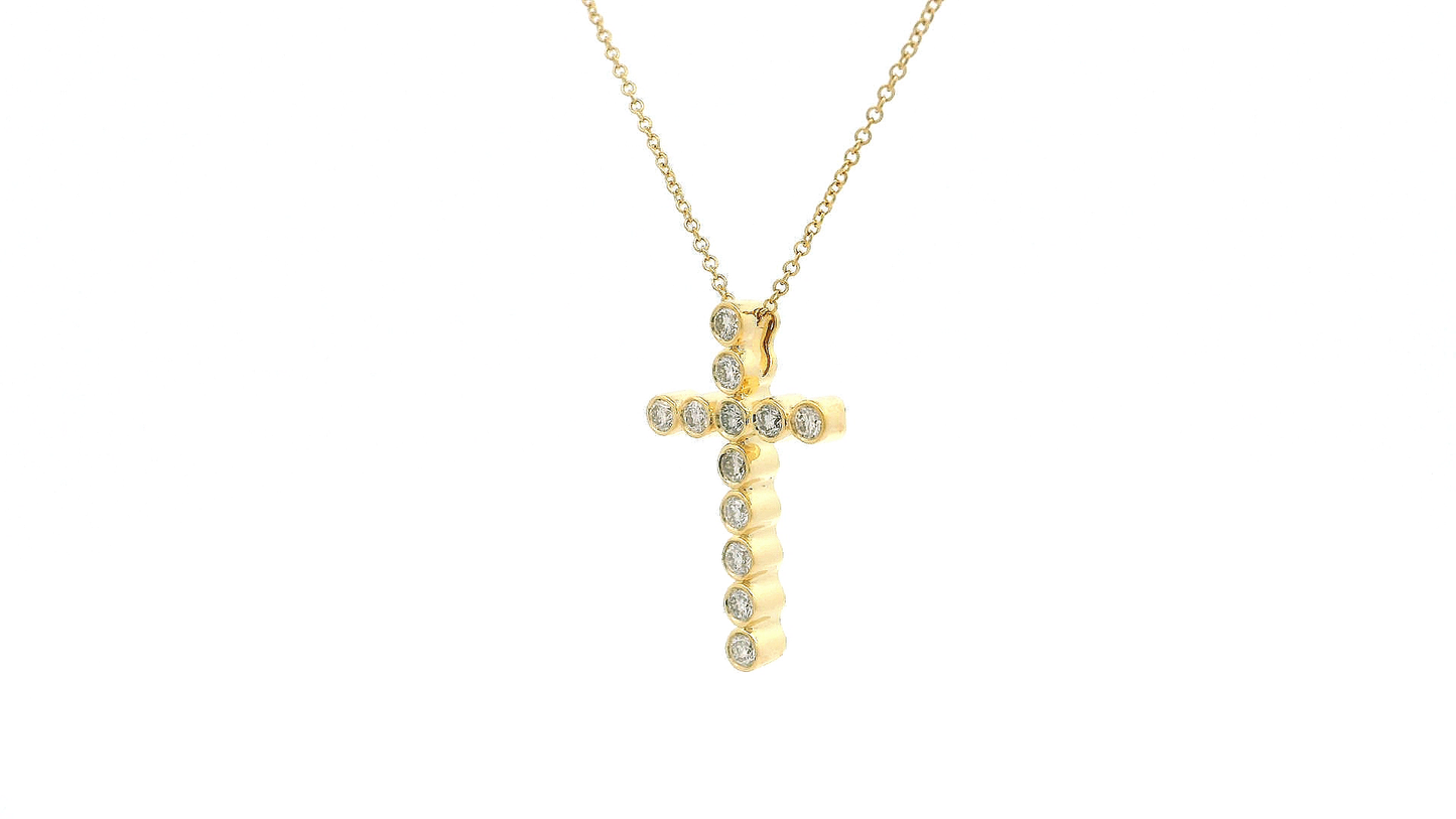 Elegant Gold Cross Pendant