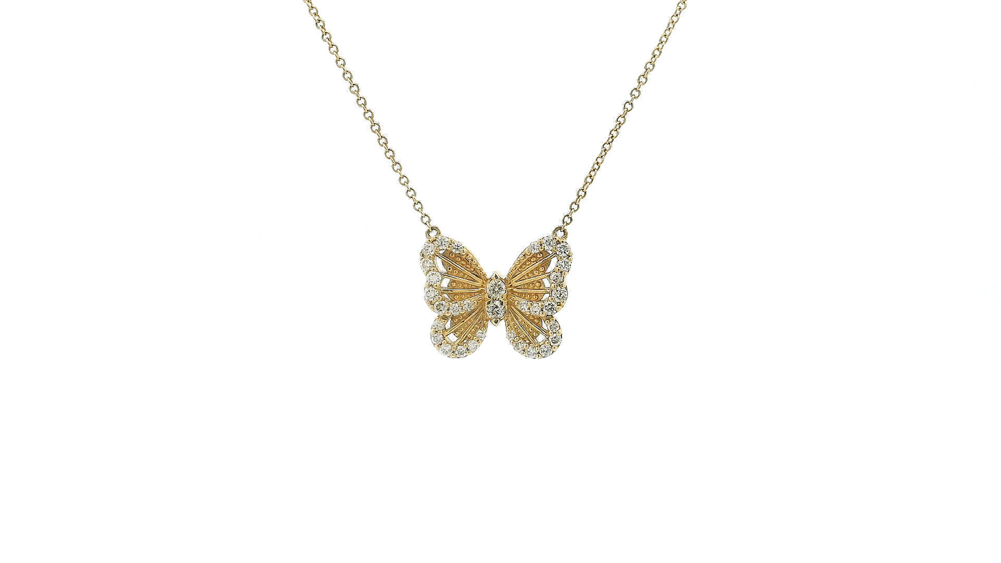 Elegant Butterfly Pendant Necklace