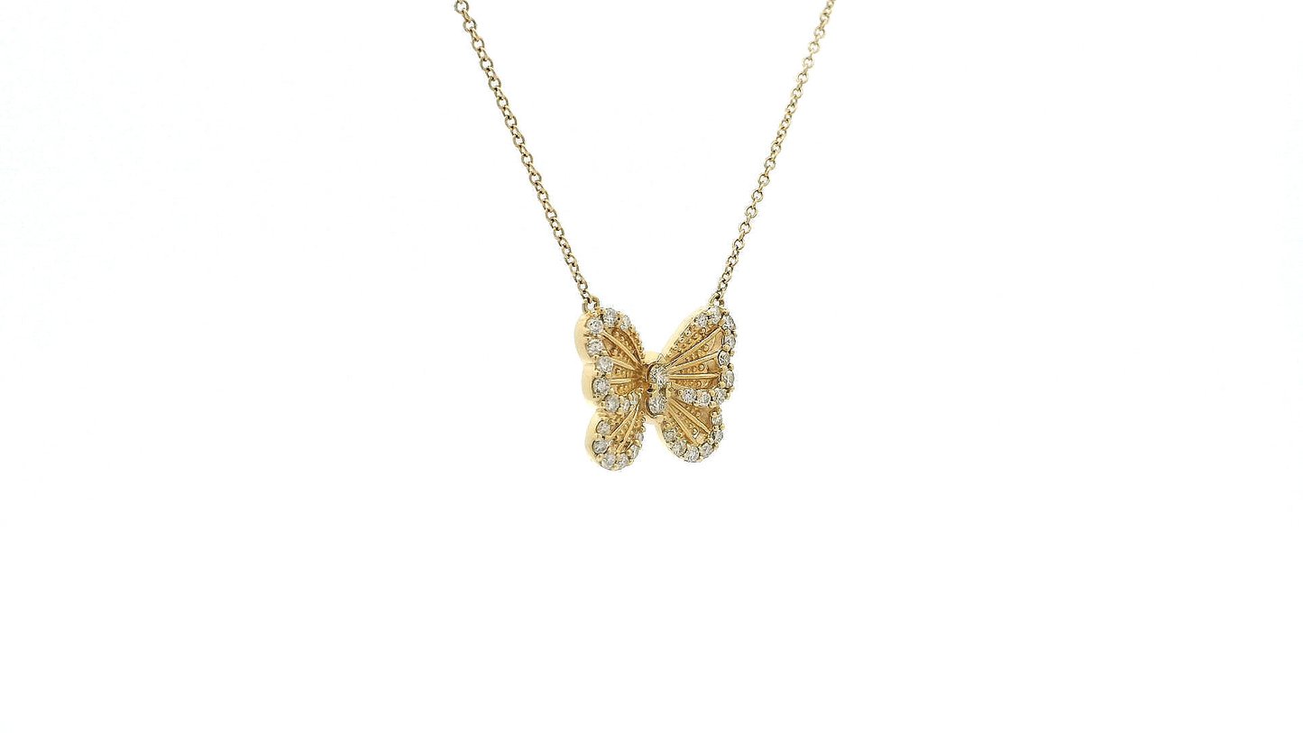 Elegant Butterfly Pendant Necklace
