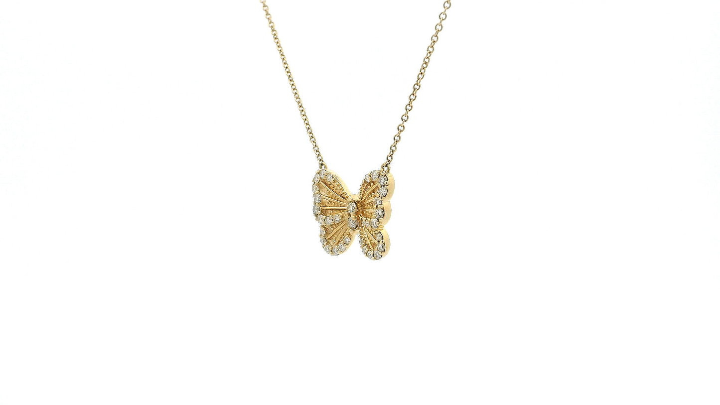 Elegant Butterfly Pendant Necklace