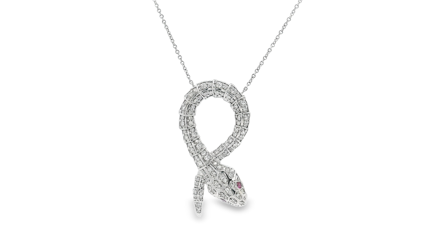 Elegant Snake Pendant Necklace
