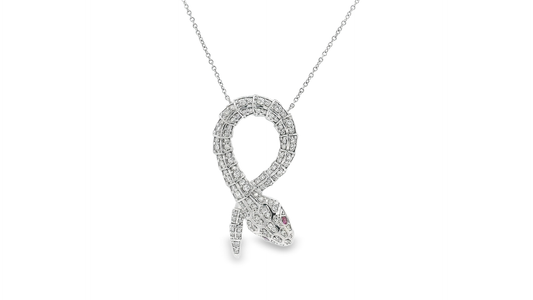 Elegant Snake Pendant Necklace