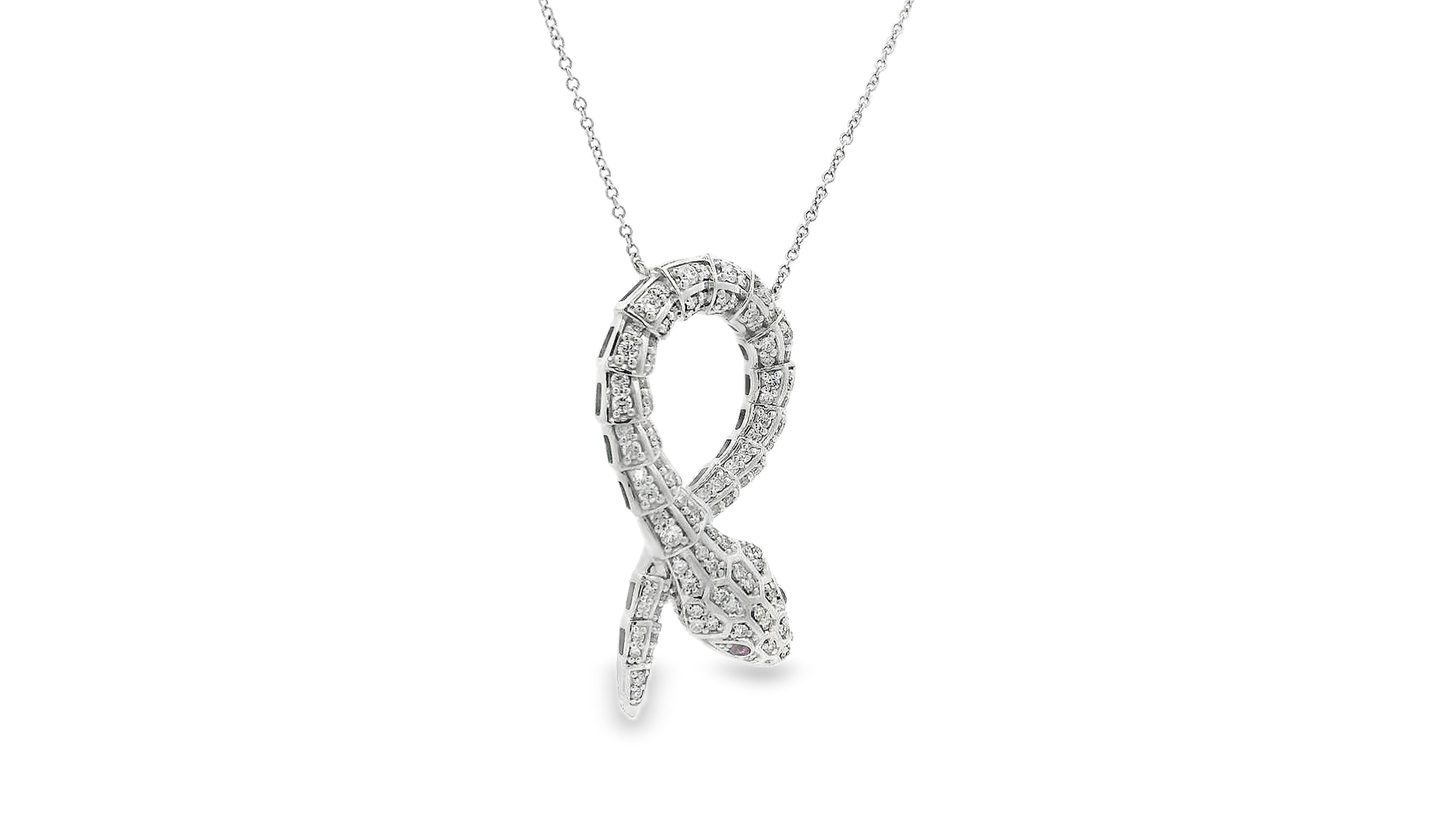 Elegant Snake Pendant Necklace