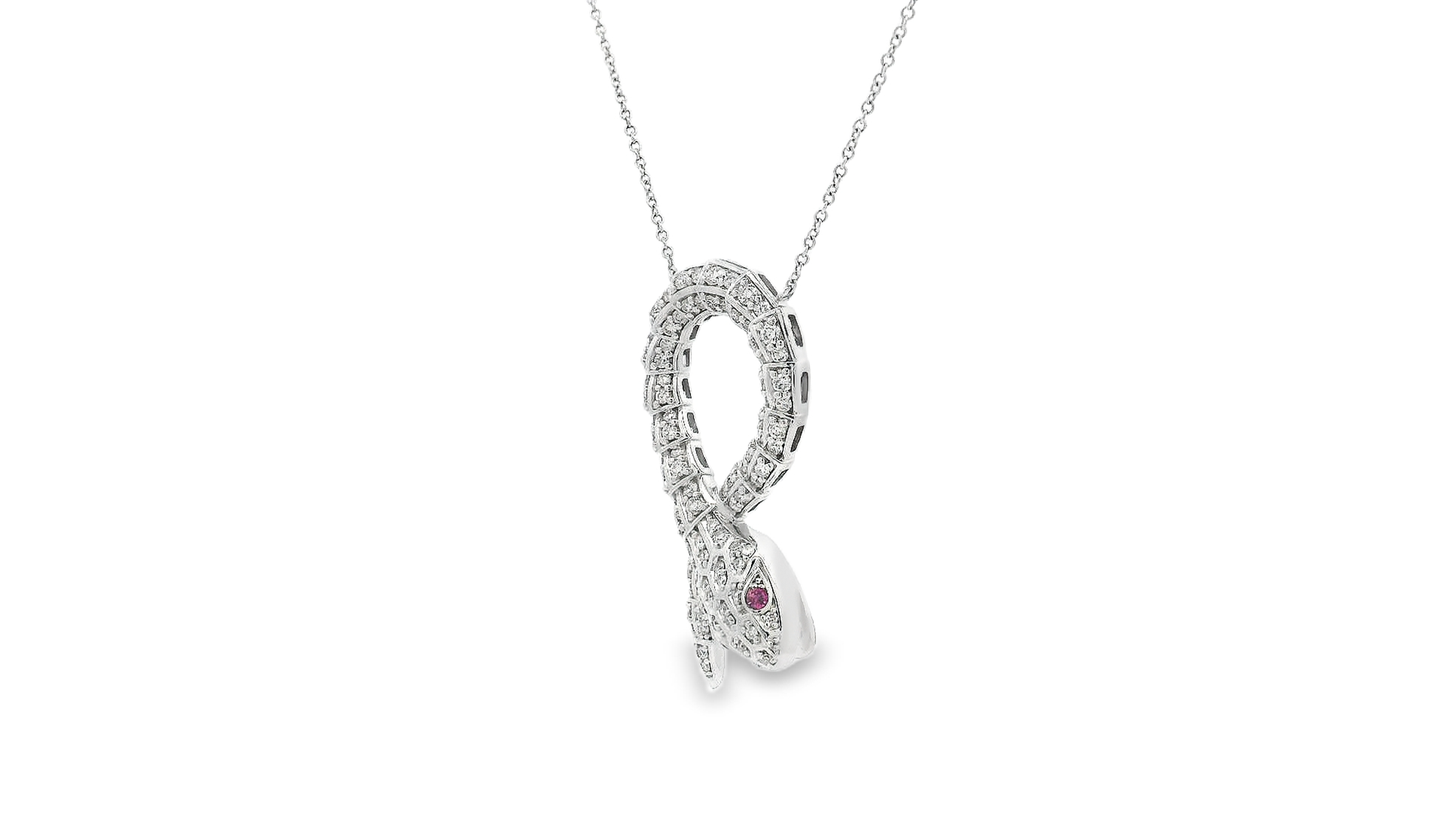 Elegant Snake Pendant Necklace
