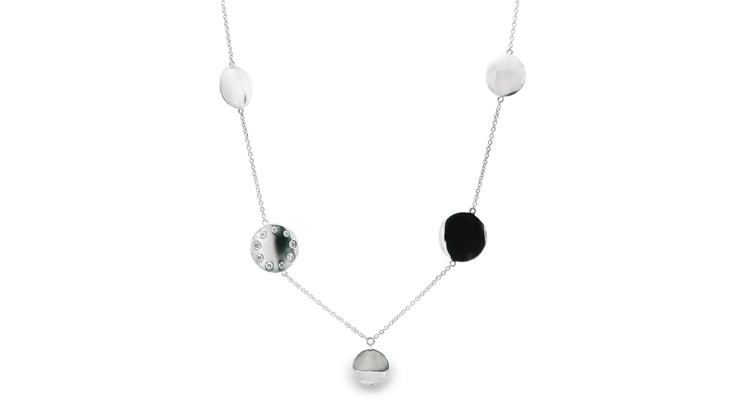 Elegant White Gold Necklace