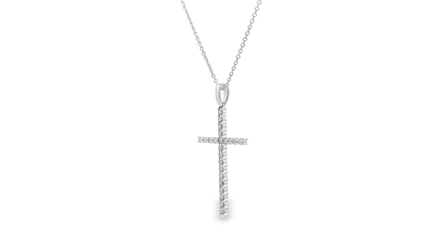 Elegant Diamond Cross Pendant