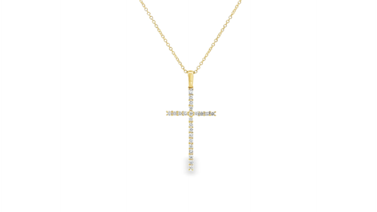 Elegant Diamond Cross Pendant