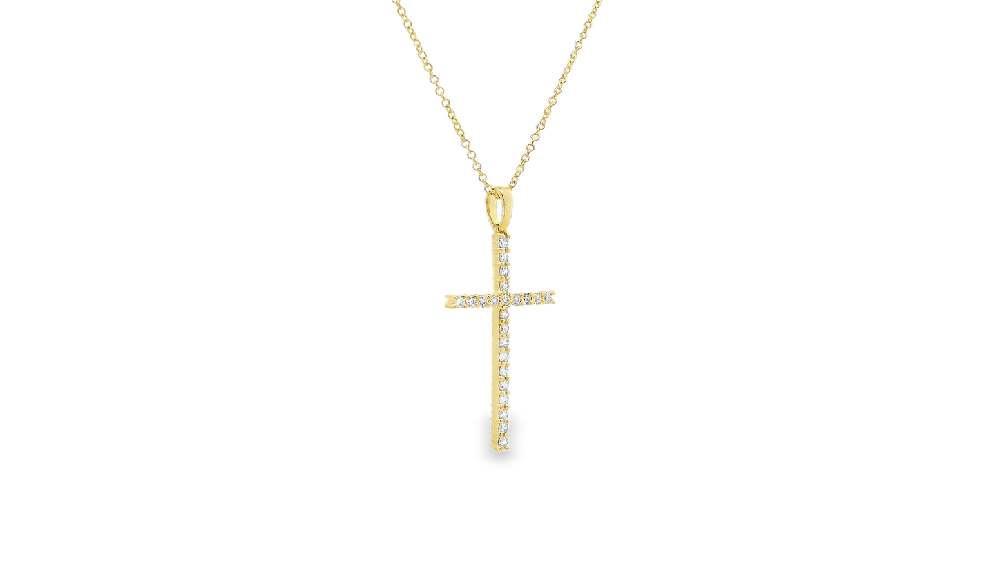 Elegant Diamond Cross Pendant