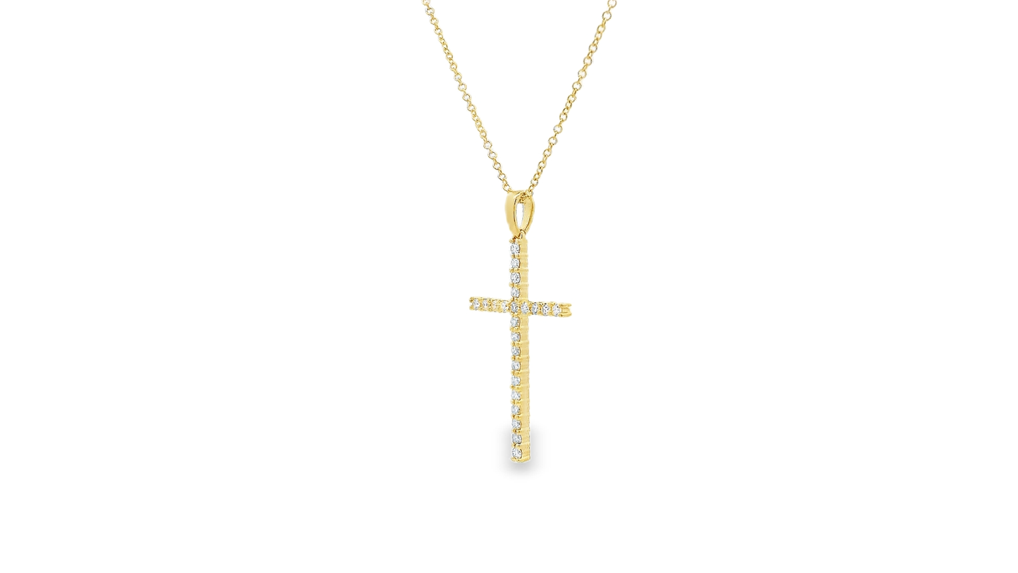 Elegant Diamond Cross Pendant