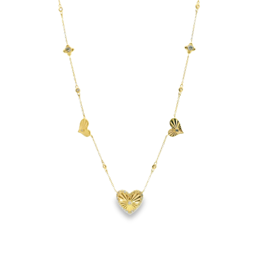 Elegant Heart Pendant Necklace
