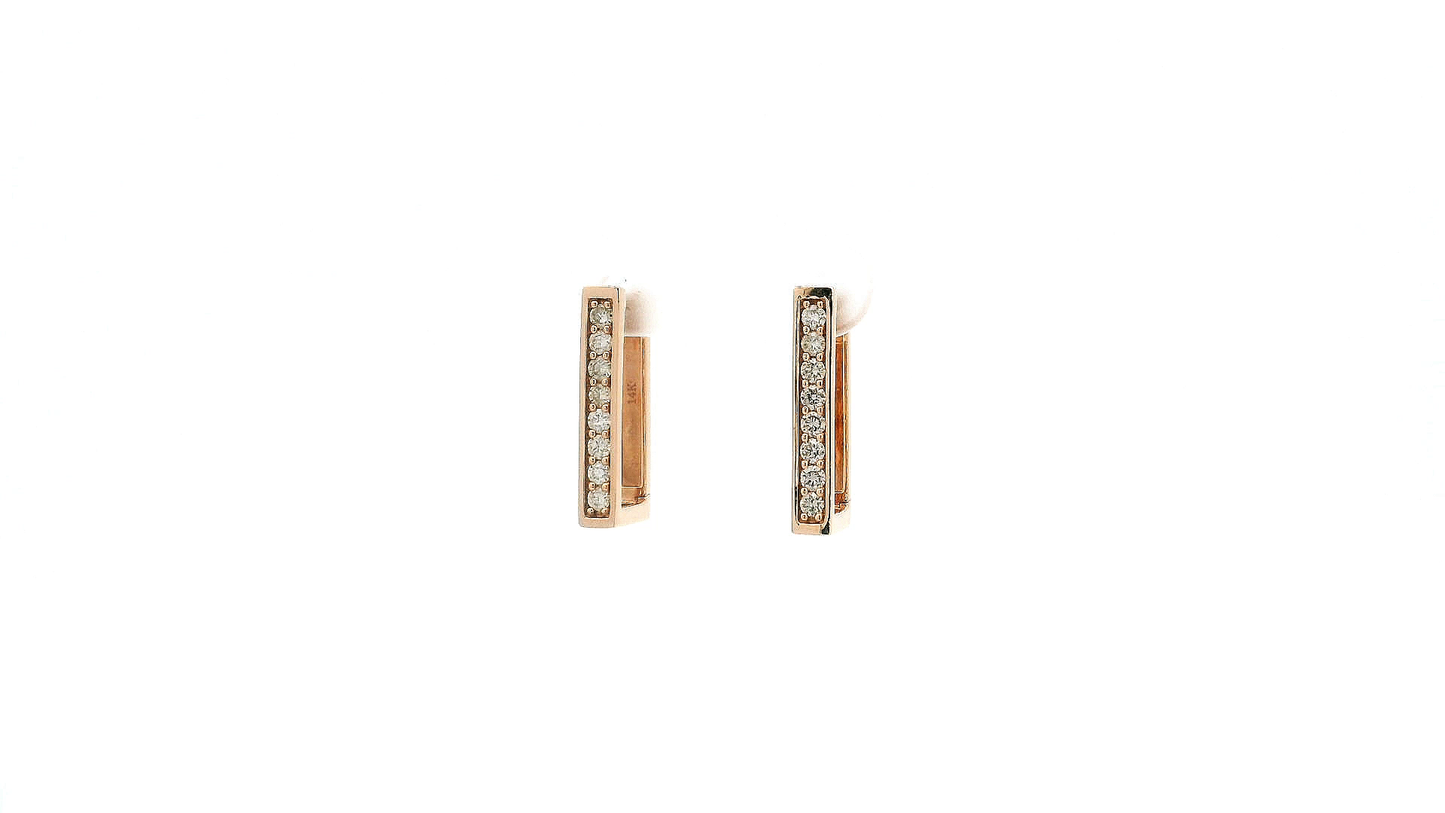 Elegant Diamond-Studded Earrings