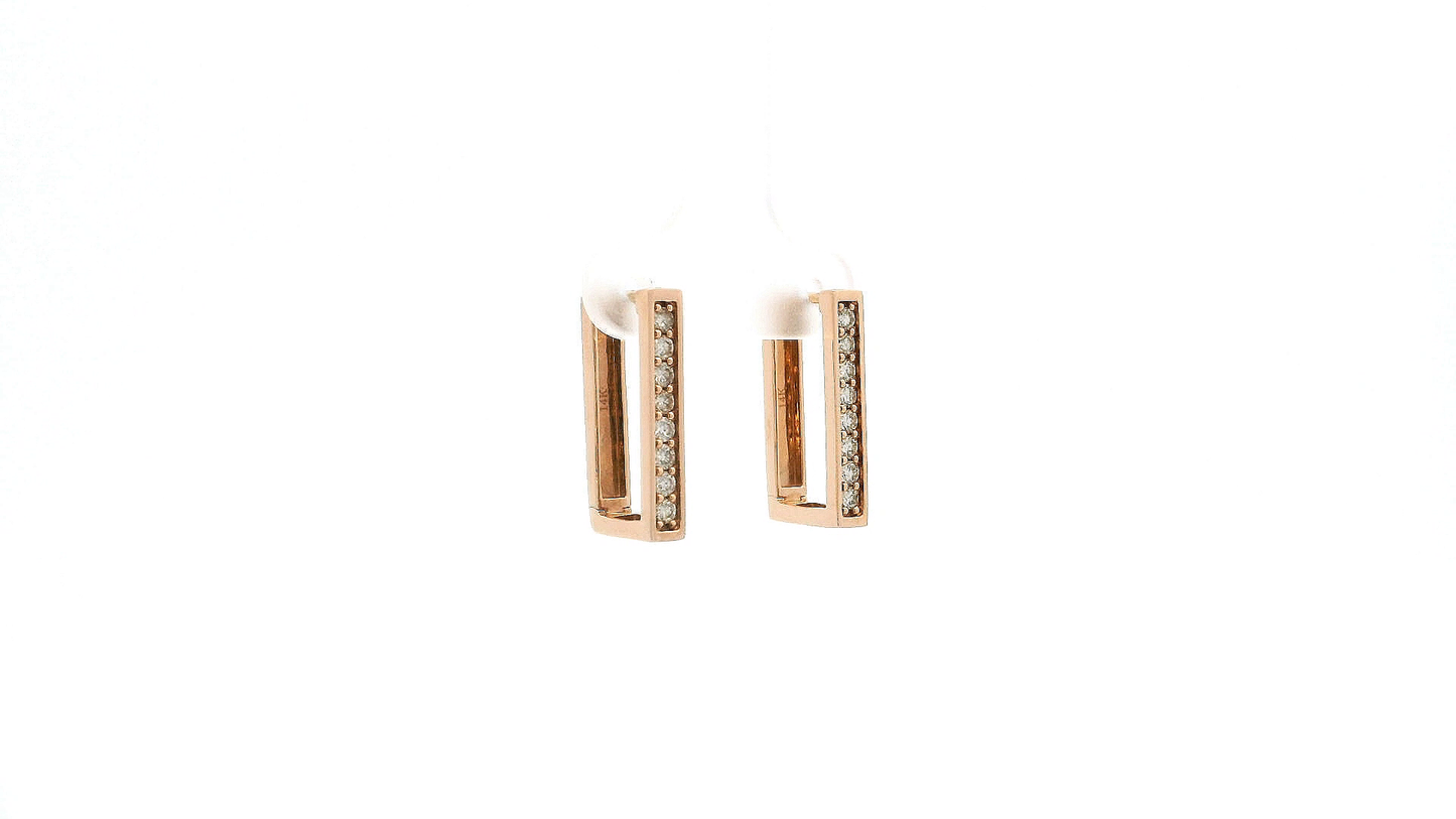 Elegant Diamond-Studded Earrings