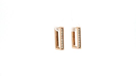 Elegant Diamond-Studded Earrings