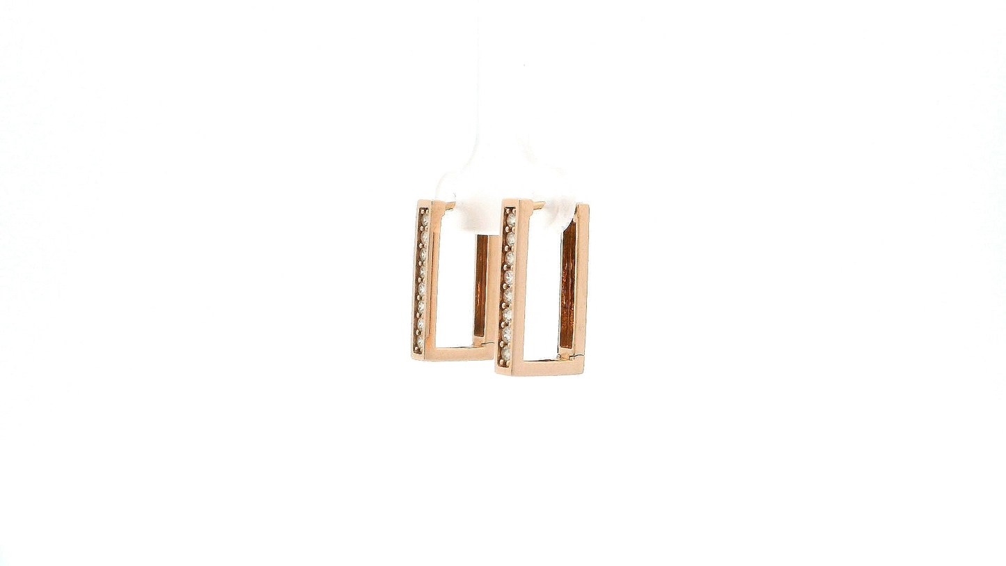 Elegant Diamond-Studded Earrings