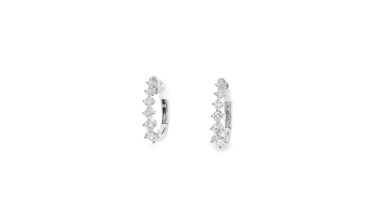 Elegant Gold and Diamond Earrings