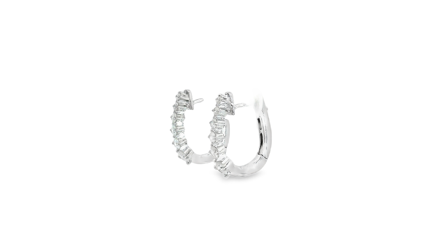 Elegant Gold and Diamond Earrings