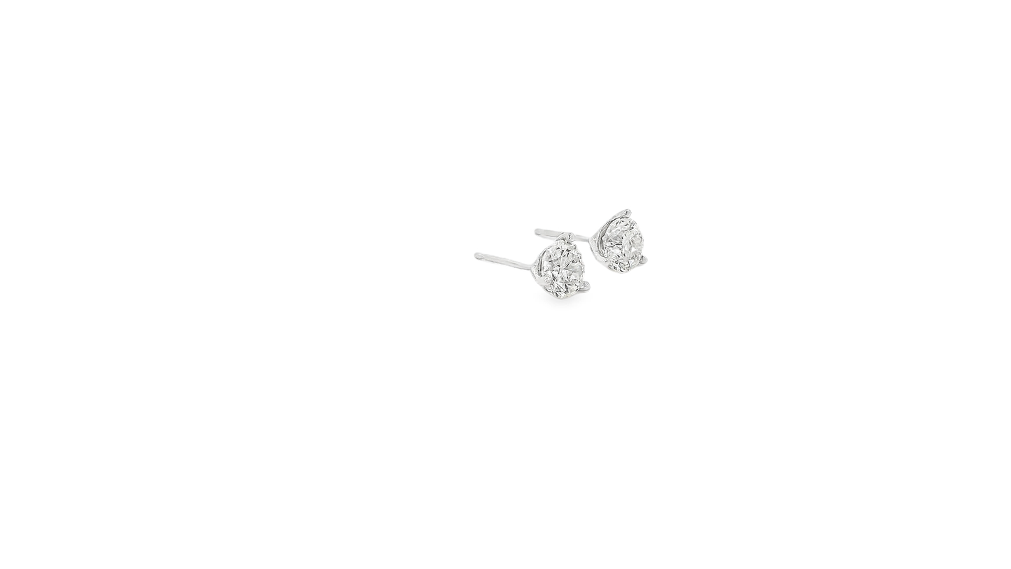 Elegant Diamond Stud Earrings