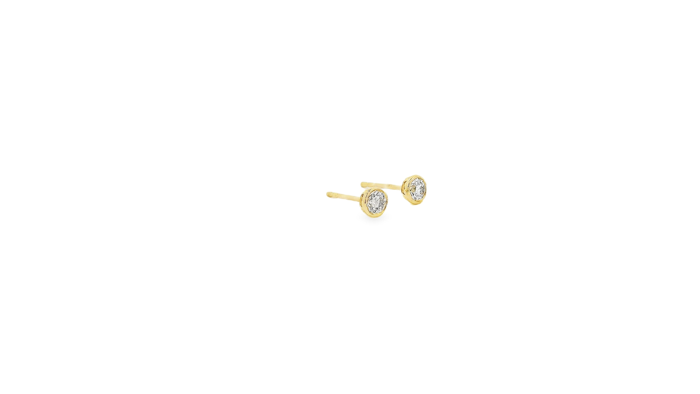 Elegant Gold Stud Earrings