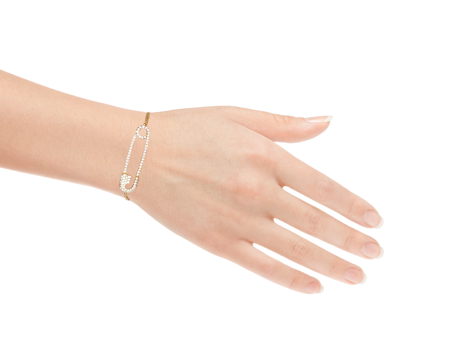 Elegant Safety Pin Bracelet