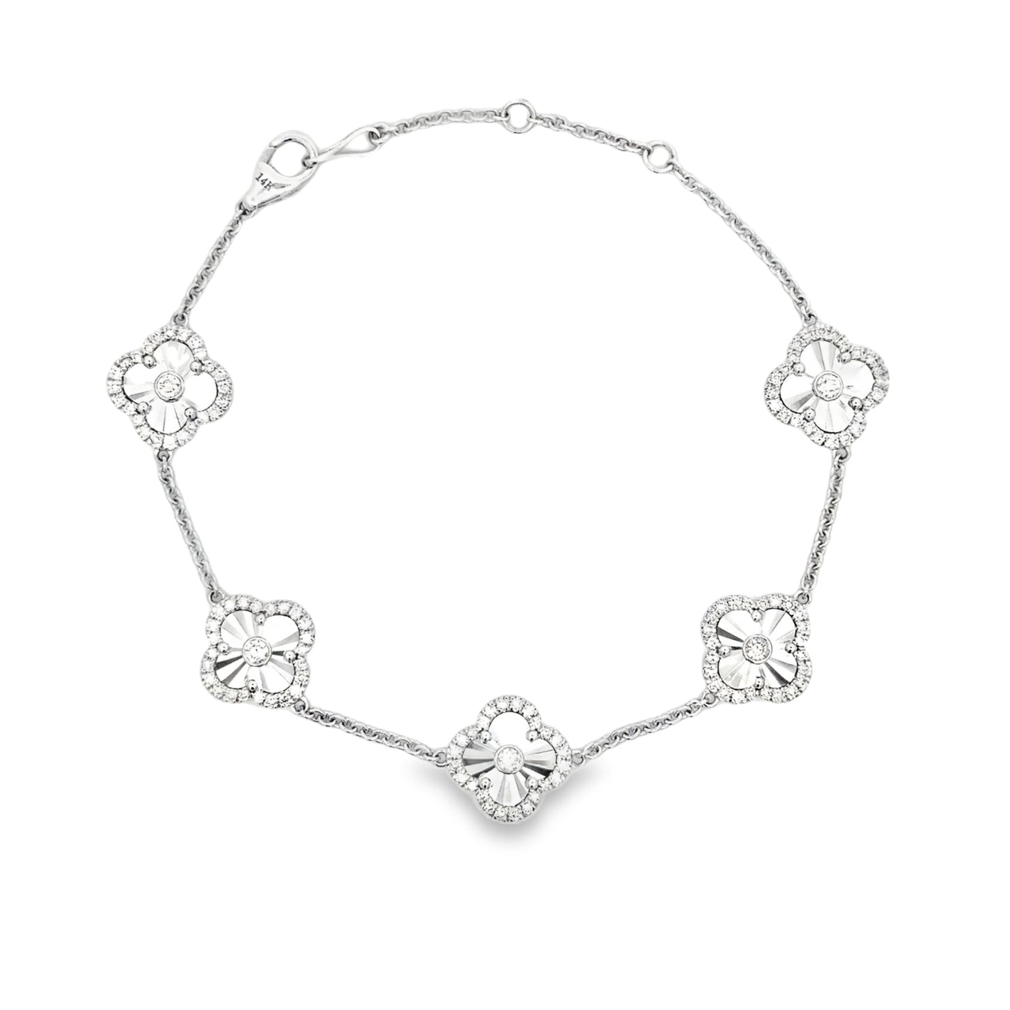 Elegant Floral Gold Bracelet