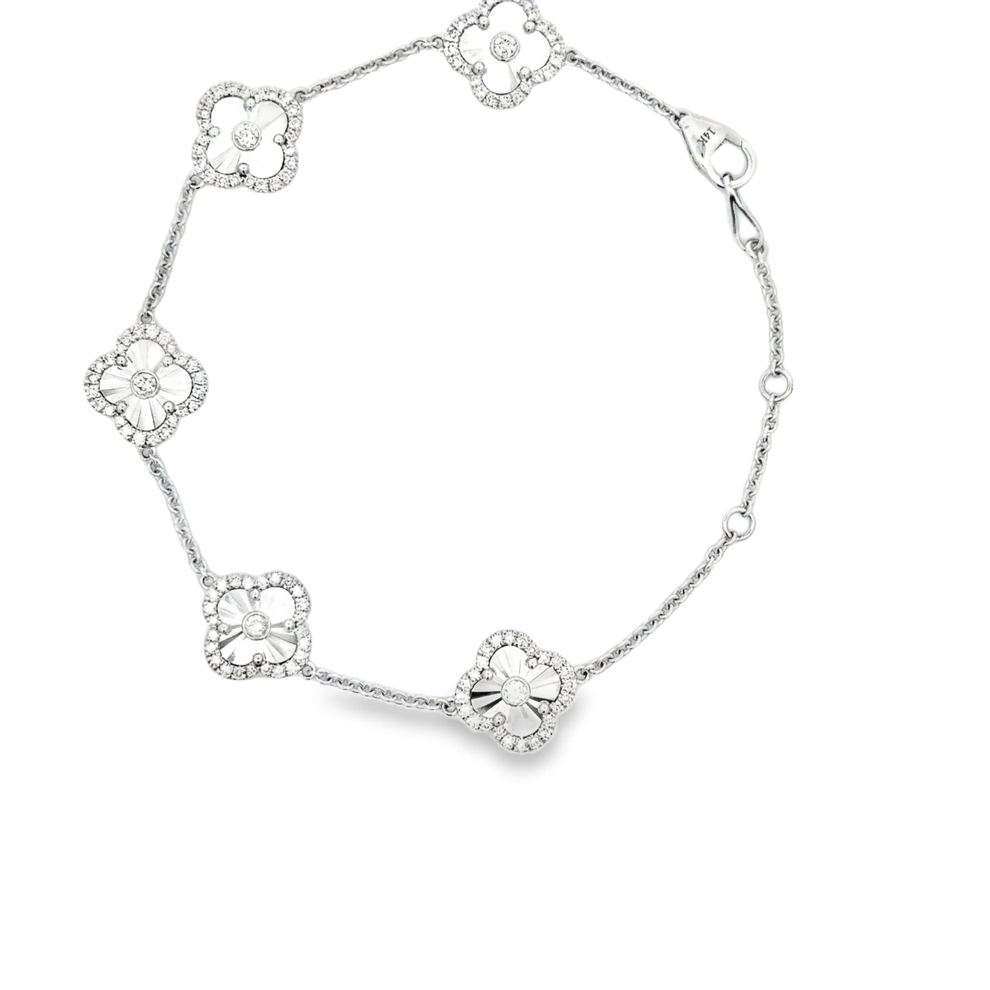 Elegant Floral Gold Bracelet
