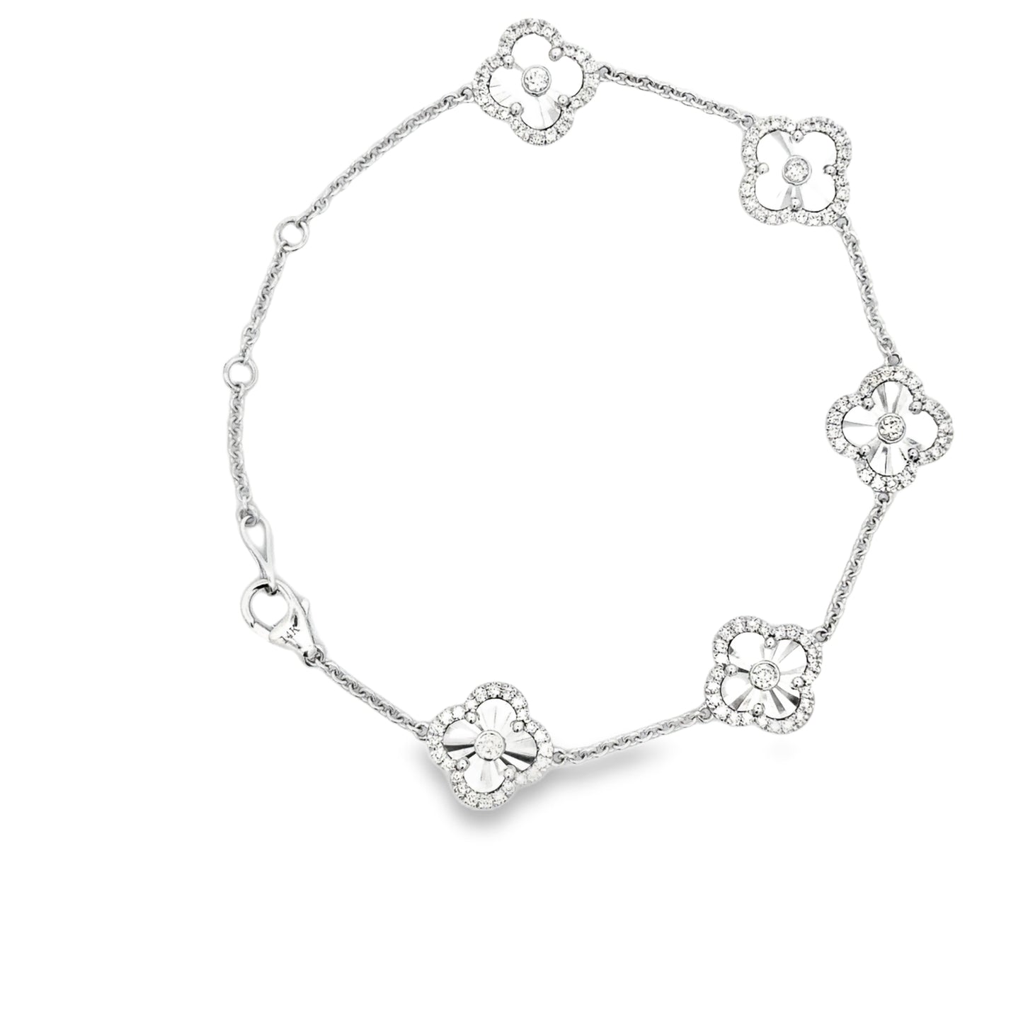 Elegant Floral Gold Bracelet