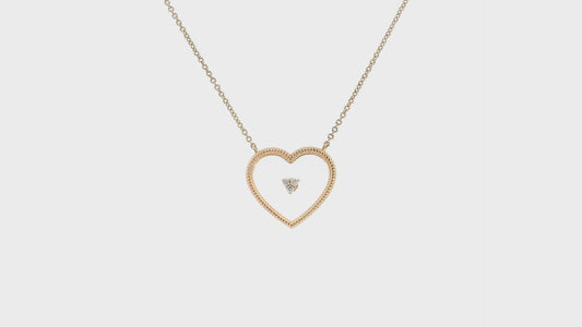 Elegant Heart-Shaped Pendant Necklace